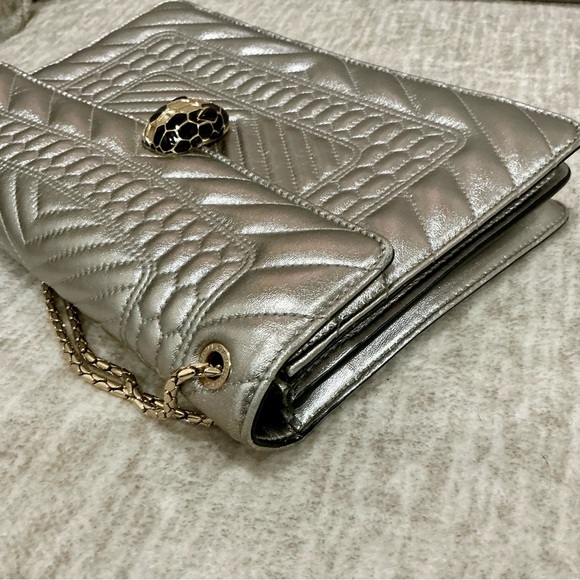 ✨💎RARE💎✨ BVLGARI SERPENTI FOREVER SHOULDER BAG w/MIRROR, COA,DUSTY, GIFT - Picture 11 of 16